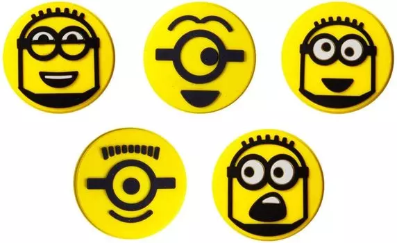 Wilson MINIONS ВИБРОГАСИТЕЛЬ для теннисных ракеток гаситель вибрации 50 штук WR8417901001 V3.0 (Коробка Minion V3.0) Желтый/черный