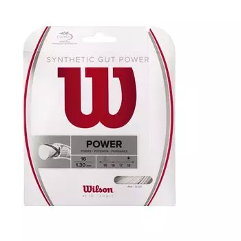 Wilson Теннисная струна Monofilament Gut SYNTHETIC GUT POWER 16 NATURAL Одинарное натяжение NATURAL WRZ945100 Wilson