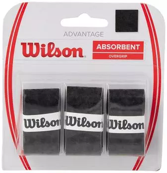 WILSON Wilson tennis badminton advantage overgrip 3 pieces WRZ4033BK (dry type)