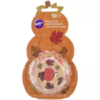 WILTON Pumpkin Fresh Bake Standard Cup 50CT 415-3056