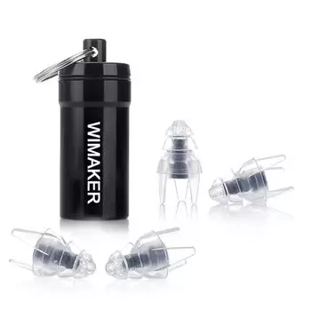 Wimaker беруши для сна жидкий силиконовый каучук 2 пары берушей разного размера промываются водой фильтр от храпа для сна шум