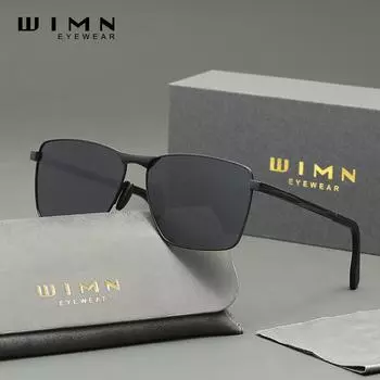 WIMN Premium Ultra Lightweight Polarized Sunglasses with Classic Retro Design and UV400 Protection чёрный