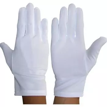 Wincess nylon double gloves L Smooth gloves Non-fluorescent (12 pairs) 8011-1-L