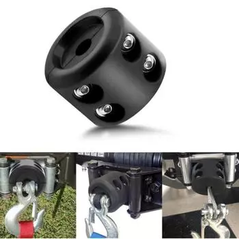 Winch Cable Hook Stopper Prevent Pulling Bounce and Abrasion Rubber Winch Stopper Protects Towing Hook for Wire & Synthetic Rope жёлтый