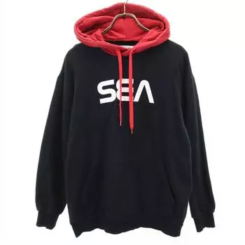 WIND AND SEA Long sleeve Sweatshirts M black Men s Used