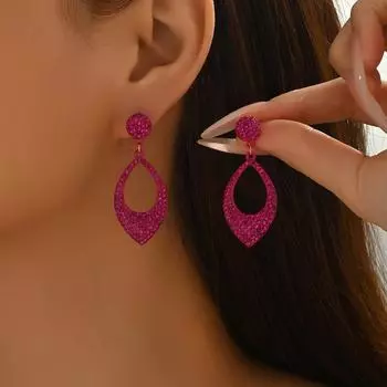 Wind jewelry, niche inlaid with diamonds design earrings, versatile high-end large circle earrings, earrings, studs, women