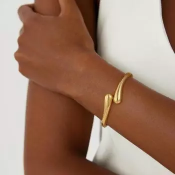 Wind ladies bracelet, geometric advanced sense of opening adjustable bracelet versatile niche jewelry fashion