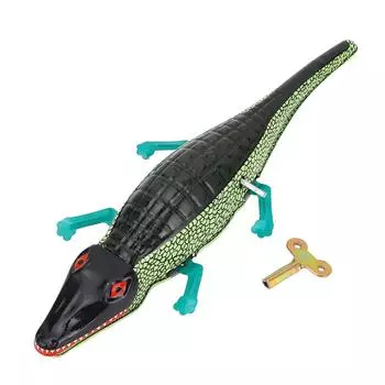 Wind Up Crocodile Toy Iron Retro Collectible Clockwork Vintage Toy for Desktop Decorations