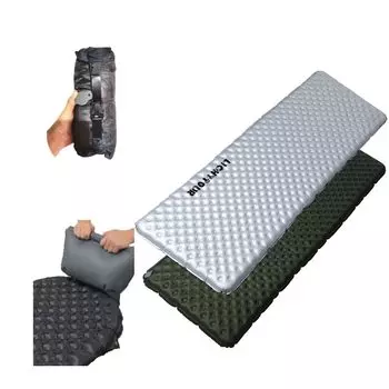 Windhike Воздушный коврик Теплоудерживающий надувной коврик Компактный автомобильный спальный коврик Надувная кровать Водонепроницаемый Водонепроницаемый Толщина Кемпинг Легкий Складной Удобный чёрный