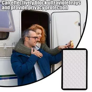 Window Covers For RV Trailer Door Shade Covers UV Protection Sun Shade Folding Sunshade Privacy Screen Window Cover For RVs
