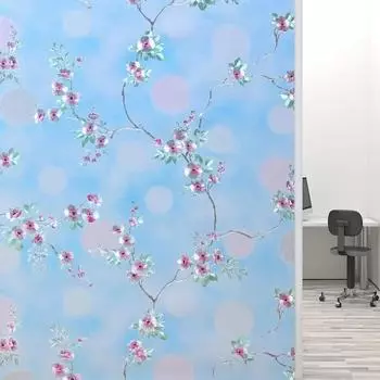 Window Film No Glue Anti UV Sun Blocking Opaque Window Sticker Removable Privacy Decorative Glass Film Window Clings Great 30x100cm