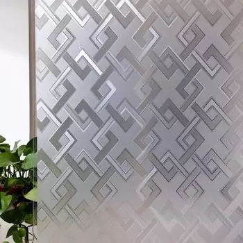 Window Film Privacy Film 3D No Glue Glass Sticker Rhombus Pattern for Glass Door Bathroom livingroom Office 45x100cm