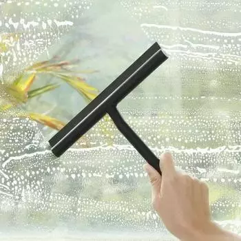 Window Glass Wiper Shower Squeegee Glass Clean Scraper Washing Wiper Floor Window Cleaning Household Bathroom Mirror Scraper