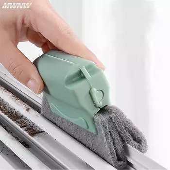 Window Groove Cleaning Cloth Kitchen cleaning Window Cleaning Brush Windows Slot Cleaner Brush Clean Window Slot Clean Tool серый