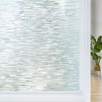 Window Privacy Film Frosted Glass Window Film Static Cling UV Blocking Removable Window Clings Vinyl Window Coverings for Home 30x100cm