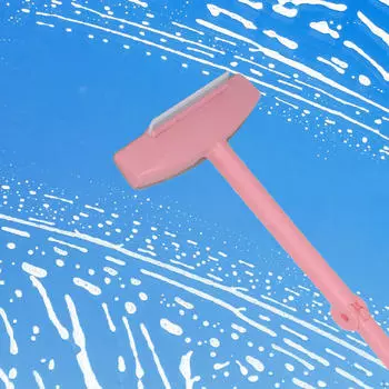 Window Screen Cleaning Brush Mesh Cleaner Ergonomic Reusable Versatile Washing with Handle розовый