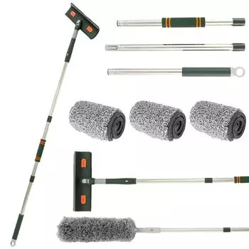 Window Squeegee Cleaner Shower Squeegee 57/89inch Telescopic Window Washing Equipment with Head,and Cleaning Tools High Window