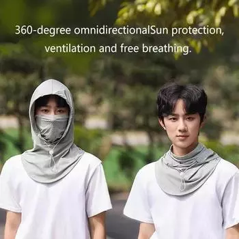 Windproof And Breathable Hood, 360 Degree Breathable Mask, Multifunctional Full Face Mask For Outdoor Sports And Fishing