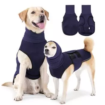 Windproof Dog Anxiety Vest Reflective Dog Thunder Vest Dogs Calming Jacket For Anxiety XS зелёный