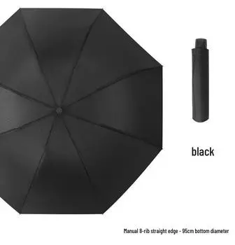 Windproof Folding Large Umbrella with Sun Protection and Thickened Sunshade
