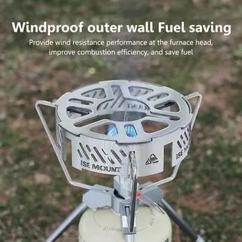 Windproof Screen Stainless Steel Cassette Stove Windproof Ring High-temperature Resistant Camping Picnic Cooking Supplies