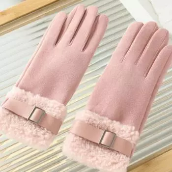 Windproof Women Fleece Gloves Thickened Cycling Mittens Elegant Women s Winter Gloves Outdoor