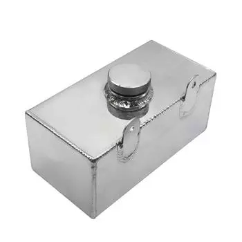Windscreen Washer Bottle Aluminium Alloy Polished Intercooler Spray Tank 2 litre