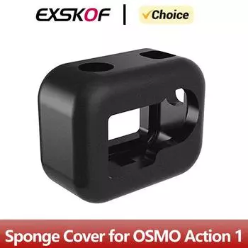 Windscreen Windslayer Cover Housing Frame Windproof Case for DJI OSMO Action 1 Accessories Foam Wind Noise Reduction Sponge