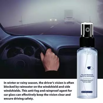 Windshield Anti Fog Spray Anti Fog Glass Spray Car Defogger Glass Cleaner Windshield Defogger Prevent Fogging Safe Window Fog CHINA