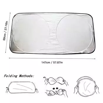 Windshield Cover Front And Rear Window Uv Protection Portable Bestseller Durable Highly Recommended Car Accessories Sun Block