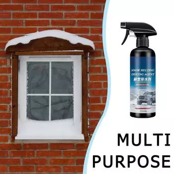 Windshield Deicer Spray Snow Melting And Deicing Agent Car De-Icing Spray Rapid Thawing Ice And Snow Remover Glass Freeze