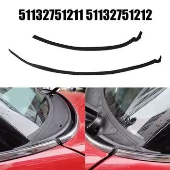 Windshield Seal 2Pcs 51132751211 51132751212 Black