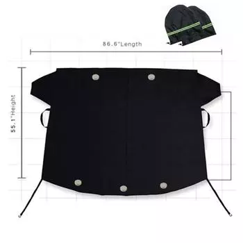 Windshield Snow Cover With Magnetic Edges Ice Removal Protector
