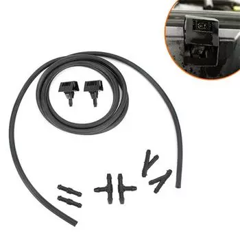 Windshield Wiper Washer Nozzle Spray Jet & Hose Kit for Nissan Qashqai 2008-2018