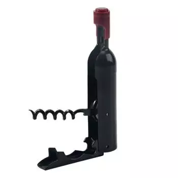 Wine Bottle Shaped Bottle Opener Plastic Champagne Corkscrew Foldable Corkscrew Party Corkscrew