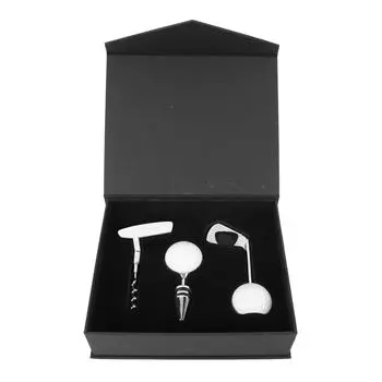 Wine Opener Set Zinc Alloy Ergonomic Club Beer Opener Wine Opener Wine Stopper for Present
