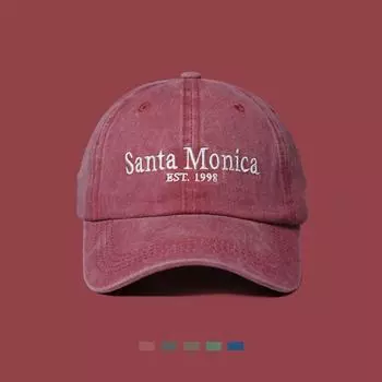 Wine Red Baseball Cap Men s and Women s Spring and Summer Sun-Proof Sun-Proof Big Head Circumference Peaked Cap Face-Looking a Little Retro Tide Burgundy Adjustable