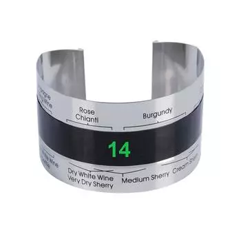 Wine Thermometer Bar Drink Tool Bottle Thermometer LCD Display Clip Sensor Champagne Beer Red Wine LCD Discoloration