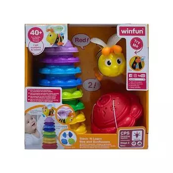 Игра-сборка Winfun пчела и подсолнух, разноцветная, 1 шт., корейские детские товары