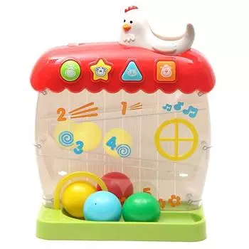WinFun Многофункциональный детский кудахтанный насос с шариком, игрушка в парке развлечений, корейские детские игрушки