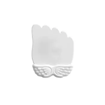 Wing Design Ergonomic Mouse Cushion Slow Rebound Keyboard Hand Rest Relax Wrist White 1