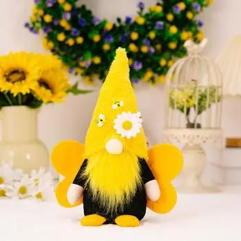 Winged Charming Bee Plush Doll With No Face Ideal For Special Decor Event Bee Day Doll Male