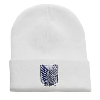 Wings of Freedom AoT Attack on Titan Вязаные шапки для женщин Унисекс Шапка Зимняя шапка Eren Mikasa Аниме Манга AoT Повседневная кепка Melon