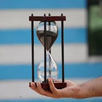 WinMart Nautical_Anique Sand Timer 25.4 см Морское дерево 30 минут песочные часы для йоги и подарков