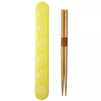 Winnie the Pooh Chopsticks Box PoohFunnyFace Disney [Chopsticks Set] Set/Yellow