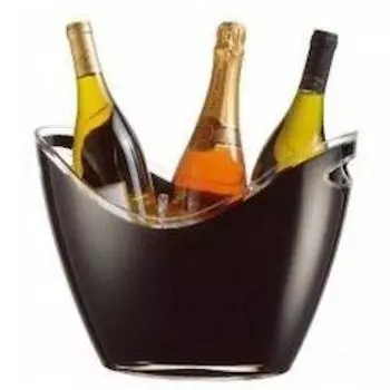 Wino Gondola Wine Cooler Champagne Cooler L Black 2929 Global