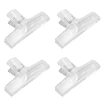 winova Прозрачный зажим для глаз, пластик, стильный, канцелярские/офисные принадлежности, для консервирования продуктов, розовый, 4 шт. (розовый)