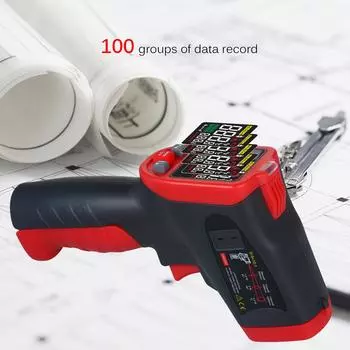 wintact -50 по Цельсию ~ 850 по Цельсию Инфракрасный термометр Профессиональный промышленный термометр с типом K Black & Red