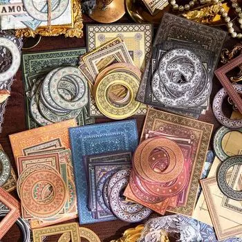 винтажный полый декоративный бумажный материал, идеально подходящий для ведения дневника, принадлежности для скрапбукинга своими руками