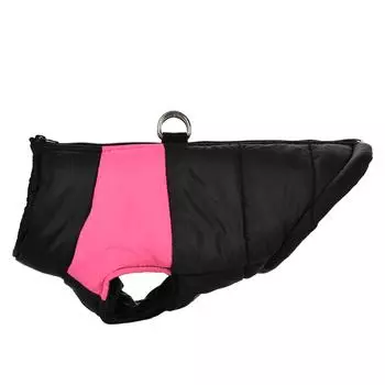 Winter Big Dog Clothes Waterproof Vest Jacket For Small Dogs Cats Outdoor Warm Puppy Coat With D Ring Labrodor Pug Pet Costume S красный